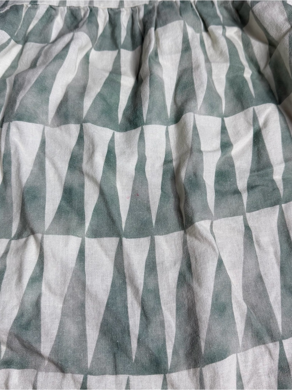 MARINE LAYER Selene Smocked Maxi Dress medium green pockets linen vacation trip - Picture 10 of 11